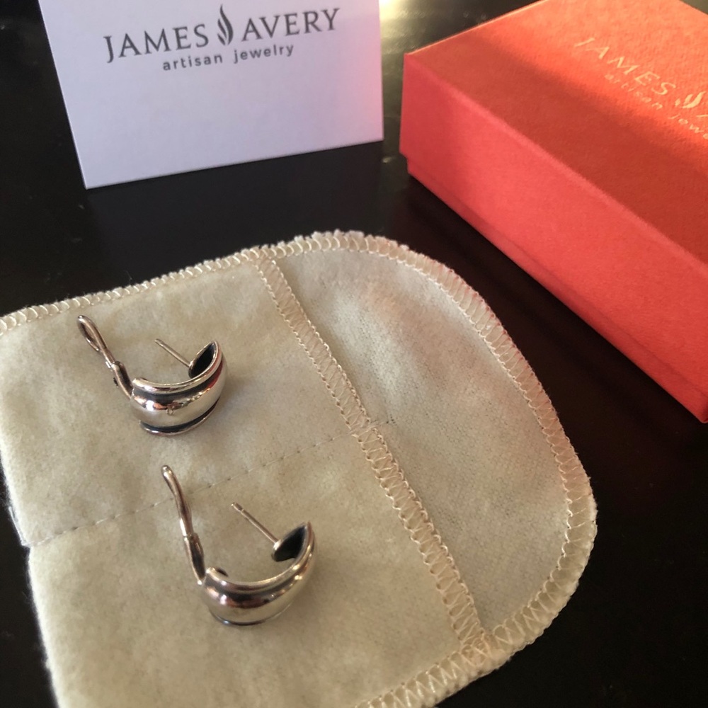 James Avery Earrings Classic .925 Sterling Silver
